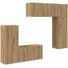 Image de vidaXL Meuble TV mural 5 pcs Artisan-Chêne Bois composite
