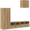 Image de vidaXL Appareils TV muraux 4 pcs Chêne Artisan Bois composite
