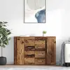 Image de vidaXL Sideboards Corona 2 pcs Vieux bois 59 x 39 x 80 cm Bois composite