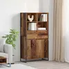 Image de vidaXL Sideboard 2 pcs Vieux bois 81 x 36 x 150.5 cm Bois composite