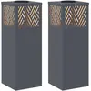Image de Vidaxl Solar Led Pathway Light 2 Pcs Anthracite Cold Rolled Steel