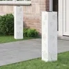 Image de Vidaxl Lumière De Chemin Led Solaire 2 Pcs Blanc Acier Laminé À Froid