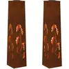 Image de Vidaxl Lumière De Chemin Led Solaire 2 Pcs Blanc Chaud 18 X 18 X 80 Cm