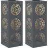 Image de vidaXL Lumière solaire de chemin à LED 2 pcs Anthracite Acier laminé à froid
