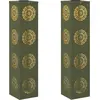 Image de vidaXL Lumière solaire de chemin LED 2 pcs vert olive acier laminé à froid