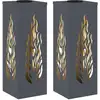 Image de Vidaxl Solar Led Pathway Light 2 Pcs Anthracite Cold Rolled Steel