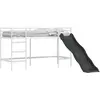 Image de Lit Superposé Pour Enfants Avec Toboggan Blanc Et Anthracite Vidaxl