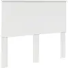 Image de Tête de lit vidaXL Blanc brillant 100 cm Matériau dérivé du bois