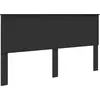 Image de vidaXL Tête de lit noir imitation chêne 180 cm Bois composite