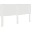 Image de Tête de lit vidaXL en bois blanc