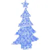 Image de Vidaxl Sapin De Noël Avec 100 Led Bleu 120 Cm Acrylique