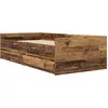 Image de vidaXL Cadre de lit en vieux bois 90 x 190 cm Pin massif