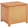 Image de vidaXL Boîte de rangement 50 x 45 x 45 cm en chêne massif