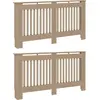 Image de Cache-radiateur vidaXL, lot de 2, chêne Sonoma, 152 x 19 x 81,5 cm