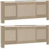 Image de Cache-radiateur vidaXL, lot de 2, chêne Sonoma, 205 x 20,5 x 81,5 cm