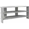 Image de vidaXL Armoire TV d'angle Béton Gris 102x40,5x45cm Bois composite