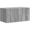 Image de vidaXL Meuble TV mural gris Sonoma 60 x 31 x 29,5 cm Bois composite