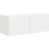 Image de Meuble TV vidaXL blanc 78,5 x 31 x 29,5 cm en aggloméré