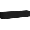Image de vidaXL Meuble TV mural, lot de 2, noir, 78,5 x 31 x 29,5 cm, aggloméré