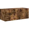 Image de Meuble TV vidaXL en chêne fumé 78,5 x 31 x 29,5 cm