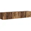 Image de vidaXL Meuble TV mural, lot de 2, bois recyclé, 78,5 x 31 x 29,5 cm, aggloméré