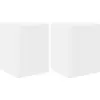 Image de vidaXL Meuble TV mural 2 pcs Blanc 30 x 31 x 40 cm Bois composite
