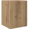 Image de vidaXL Meuble mural pour télévision, 30 x 31 x 40 cm, style artisanal, finition chêne