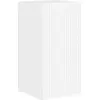 Image de vidaXL Meuble mural pour télévision, 30 x 31 x 60 cm, blanc brillant, panneaux de particules