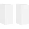 Image de vidaXL Meuble TV mural 2 pcs Blanc brillant 30 x 31 x 60 cm