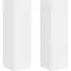 Image de vidaXL : Meuble mural pour télévision, 2 pièces, blanc, en bois composite