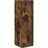 Image de vidaXL Armoire TV murale Chêne fumé 30 x 31 x 100 cm Matériau dérivé du bois