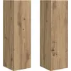 Image de vidaXL : Meuble mural pour télévision, 2 pièces, en bois stratifié imitation chêne, style artisanal