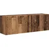 Image de vidaXL Armoire TV murale 2 pcs Vieux bois 59,5 x 31 x 40 cm Matériau dérivé du bois