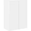 Image de vidaXL Meuble TV mural blanc 59,5 x 31 x 80 cm Bois composite