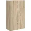 Image de vidaXL Armoire TV murale chêne Sonoma 59,5 x 31 x 100 cm Matériau dérivé du bois