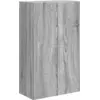 Image de vidaXL Meuble TV mural gris Sonoma 59,5 x 31 x 100 cm Bois composite