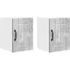 Image de vidaXL Armoire murale LUCCA, lot de 2, gris béton, 30 x 31 x 40 cm, aggloméré