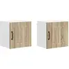 Image de Armoire murale vidaXL LUCCA, lot de 2, chêne Sonoma, 40 x 31 x 40 cm