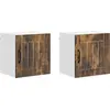 Image de Armoire murale vidaXL LUCCA, lot de 2, chêne fumé, 40 x 31 x 40 cm