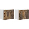 Image de Armoire murale vidaXL LUCCA, lot de 2, chêne fumé, 50 x 31 x 40 cm