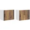 Image de vidaXL Armoire murale LUCCA, lot de 2, bois vieilli, 50 x 31 x 40 cm, aggloméré