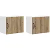 Image de vidaXL Armoire murale LUCCA, 2 pièces, bois composite imitation chêne artisanal