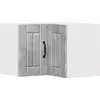 Image de Armoire d'angle murale vidaXL LUCCA, gris béton, 57 x 57 x 40 cm, aggloméré
