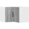 Image de Armoire d'angle murale vidaXL LUCCA, gris Sonoma, 57 x 57 x 40 cm