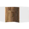Image de Armoire d'angle murale vidaXL LUCCA en bois vieilli 57 x 57 x 40 cm, aggloméré