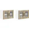 Image de Armoire murale en verre vidaXL LUCCA, lot de 2, chêne Sonoma, 60 x 31 x 40 cm