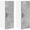 Image de vidaXL Armoire murale LUCCA, lot de 2, gris béton, 30 x 31 x 80 cm, aggloméré