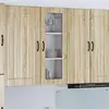 Image de Armoire murale en verre vidaXL LUCCA, chêne Sonoma, 40 x 31 x 100 cm
