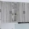 Image de Armoire murale en verre vidaXL LUCCA, gris Sonoma, 40 x 31 x 100 cm