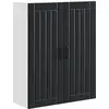 Image de Armoire murale vidaXL LUCCA, noire, 80 x 31 x 100 cm, aggloméré